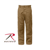 Relaxed Fit Zipper Fly Fatigue Pants