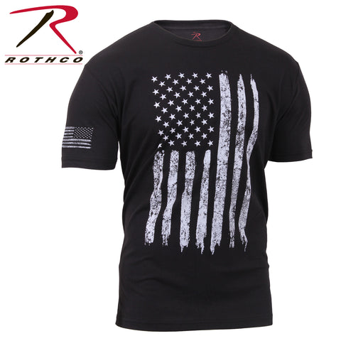 Distressed Flag Athletic Fit T-Shirt