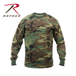 Rothco Long Sleeve Camo T-Shirt Camo Woodland