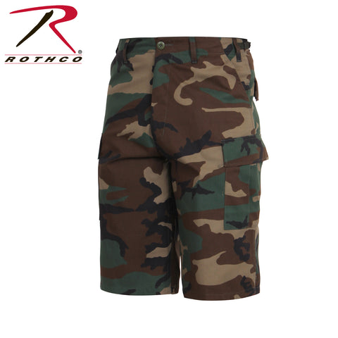Rothco Woodland Long Length Camo BDU Shorts